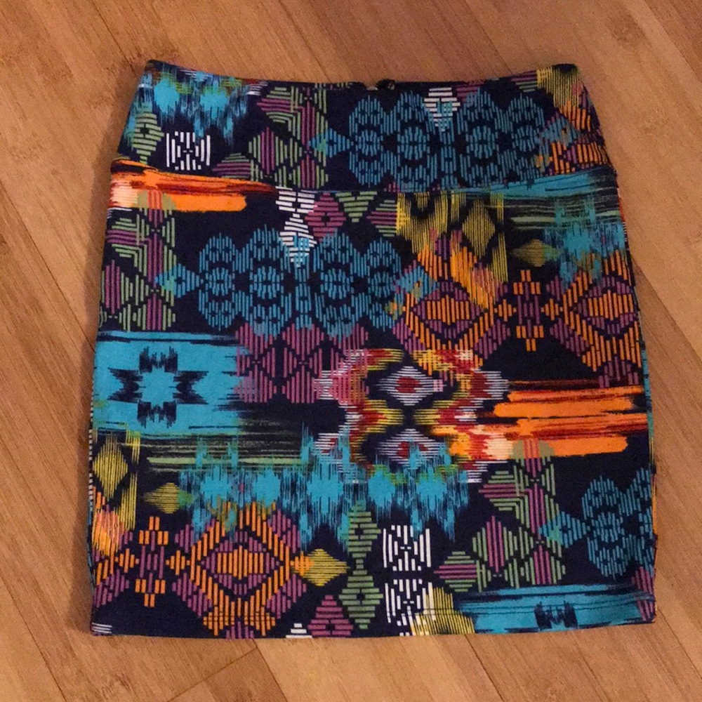 Tribal Print Mini Skirt
